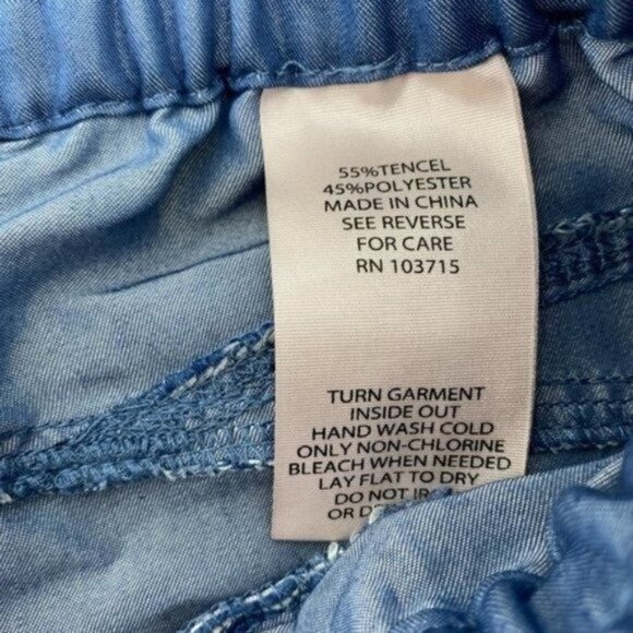 Nanette Lepore Spring Fling Chambray Tencel Travel Lightweight 2 Jogger Pant NWT - Picture 7 of 8